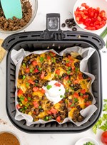 myairfryerkitchen beef nachos made in the air fryer