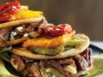 Shredded Beef and Blue Cheese Quesadillas